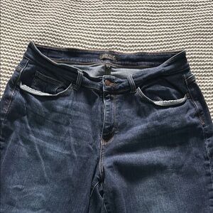 Judy Blue Dark Blue Ankle & Cropped Jeans